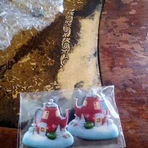 Maroon Coffee Pot Earrings